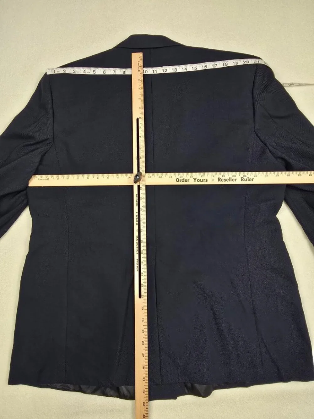 Vintage Palm Beach Mens 41R Navy Double Breasted Blazer Gold Buttons Tailored US